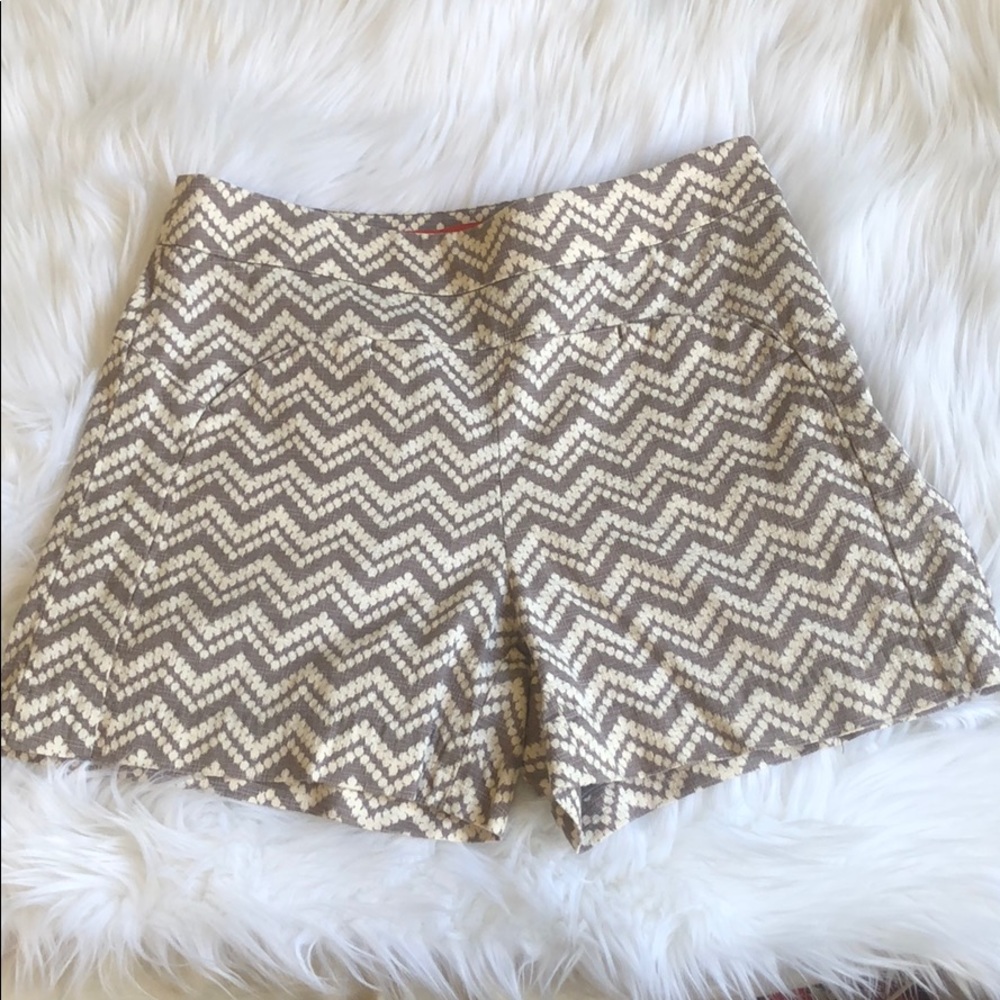 Anthropologie Patterned High Waisted Shorts